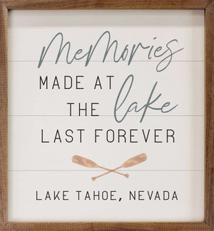 Personalized Memories Made At The Lake White